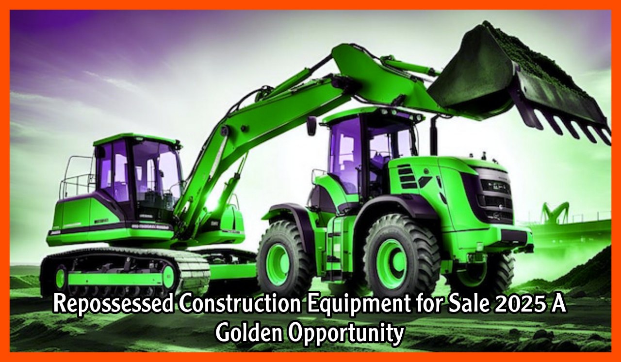 Repossessed Construction Equipment for Sale 2025 A Golden Opportunity