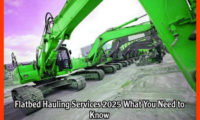 Flatbed Hauling Services 2025 What You Need to Know