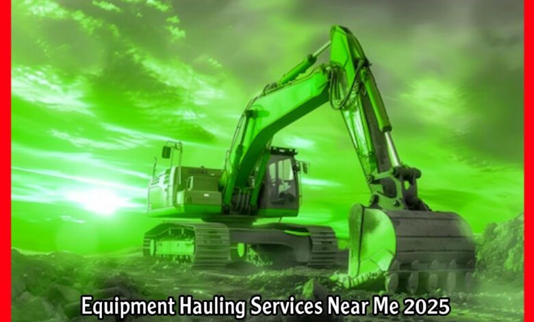 Equipment Hauling Services Near Me 2025