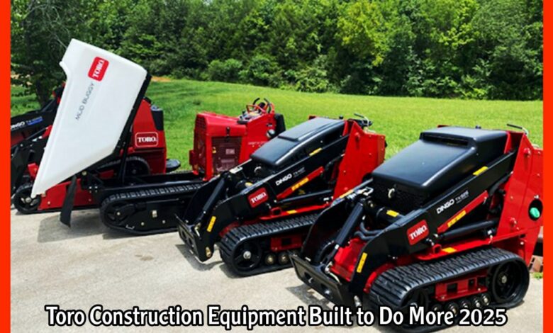 Toro Construction Equipment Built to Do More 2025