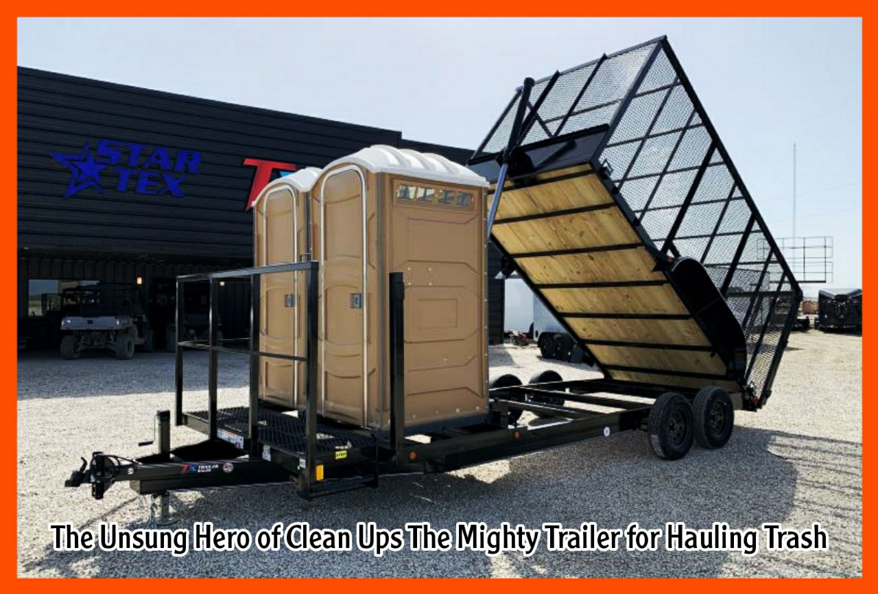 The Unsung Hero of Clean Ups The Mighty Trailer for Hauling Trash