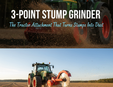 3-Point Stump Grinder The Tractor Attachment That Turns Stumps Into Dust