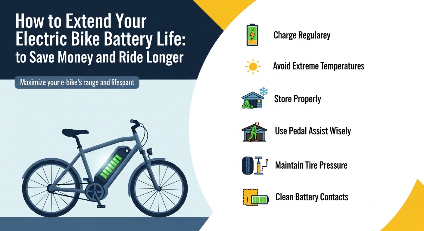 Electric bike battery maintenance for longer lifespan