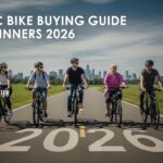 Beginner electric bike buying guide 2026 showing modern e-bike with mid-drive motor and removable battery