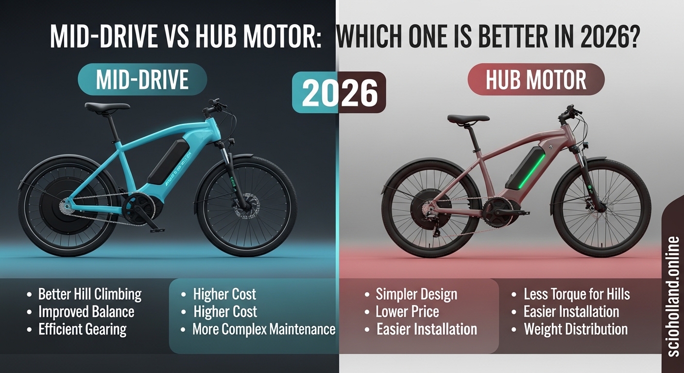 Mid-Drive vs Hub Motor Electric Bike Comparison 2026