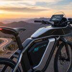 Long-range electric bike with high-capacity battery for extended commuting range