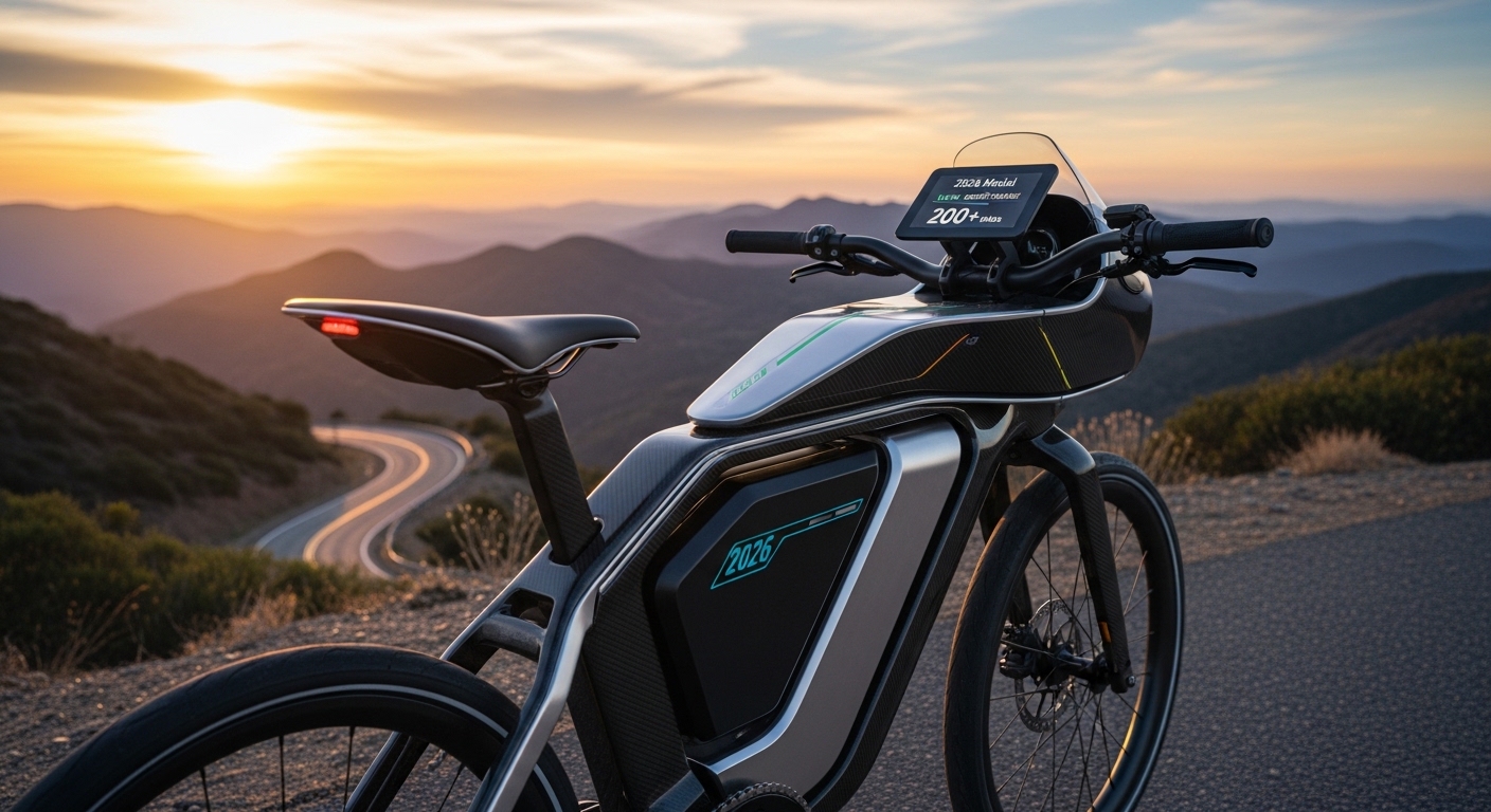 Long-range electric bike with high-capacity battery for extended commuting range