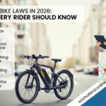 electric bike laws 2026 rider using e-bike in city bike lane