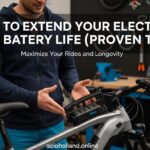 Electric bike battery close-up for optimal maintenance