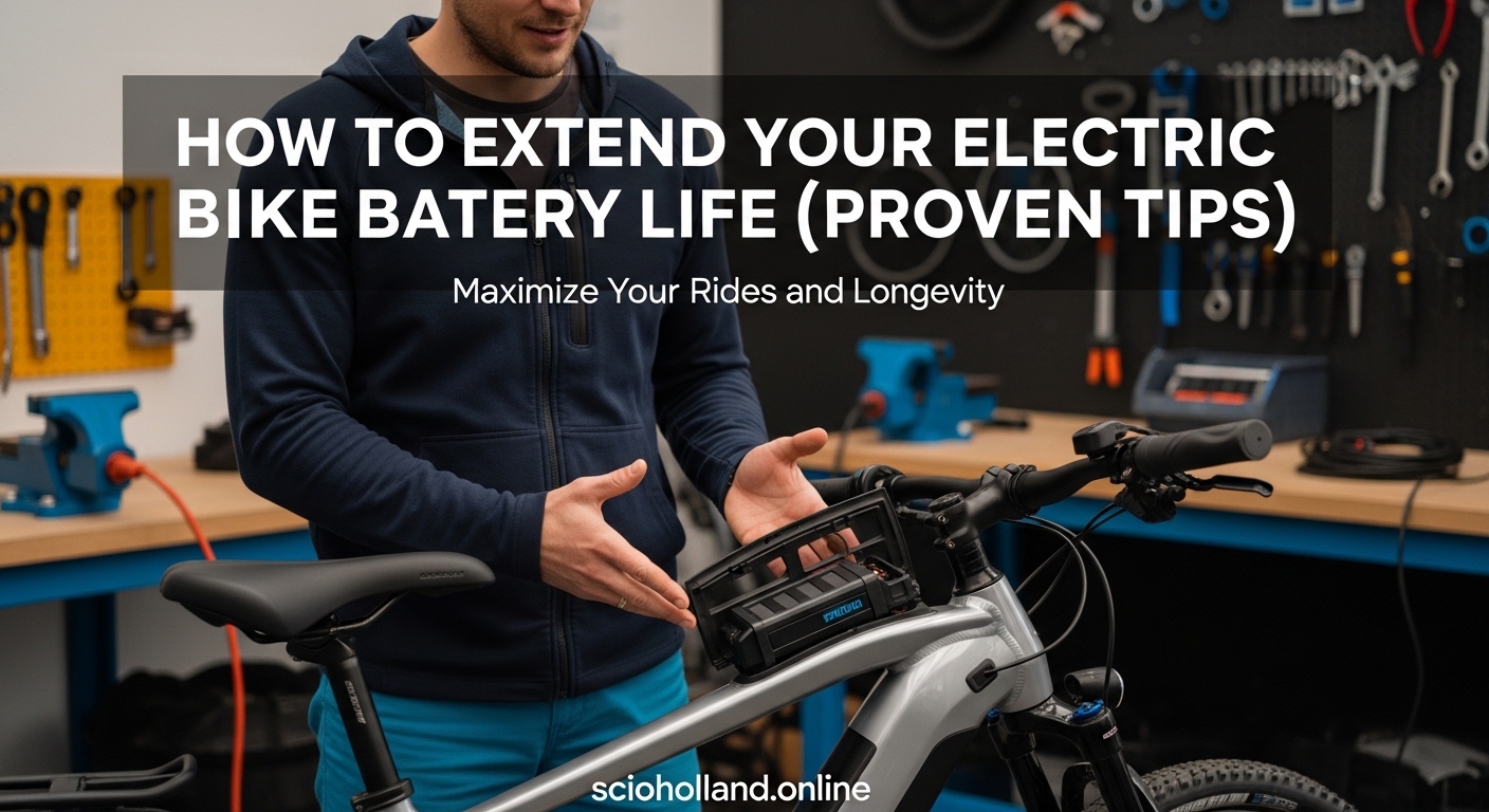 Electric bike battery close-up for optimal maintenance